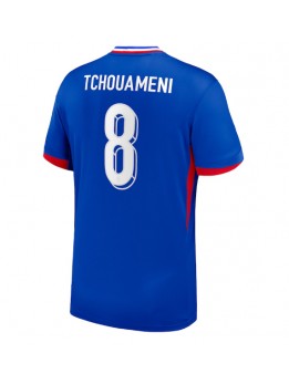 Frankreich Aurelien Tchouameni #8 Heimtrikot EM 2024 Kurzarm